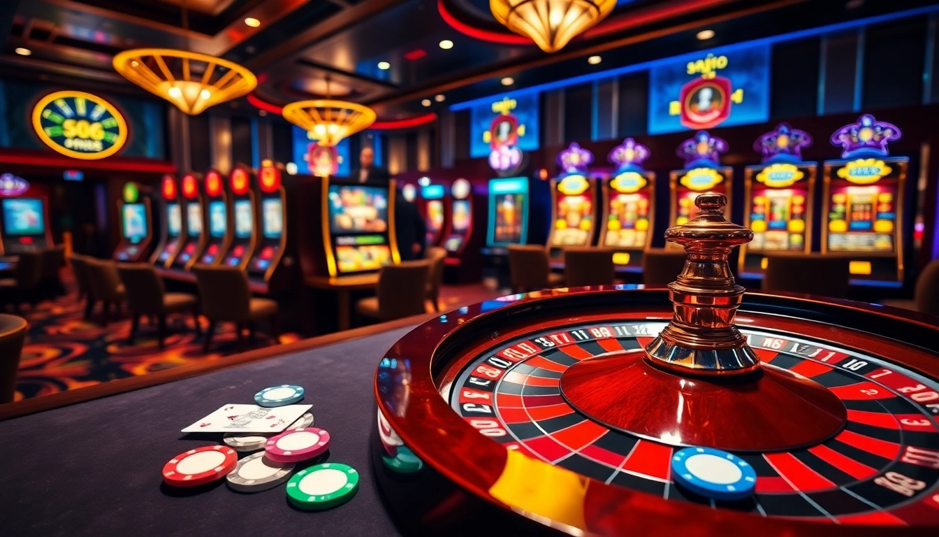 S666 Plus brings excitement to life at the casino with roulette, chips, and vibrant slot machines.