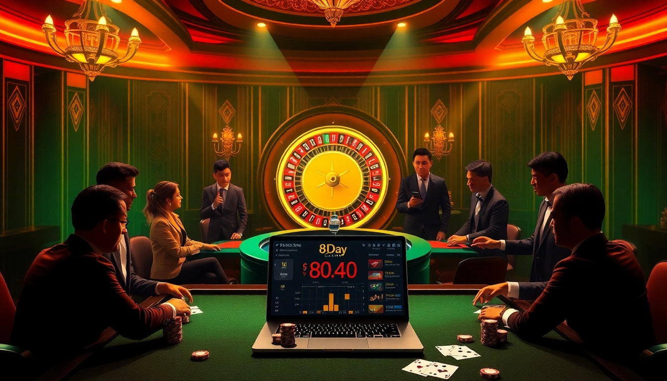 Experience the thrill of gaming at 8day.cn.com with luxurious roulette and poker tables.