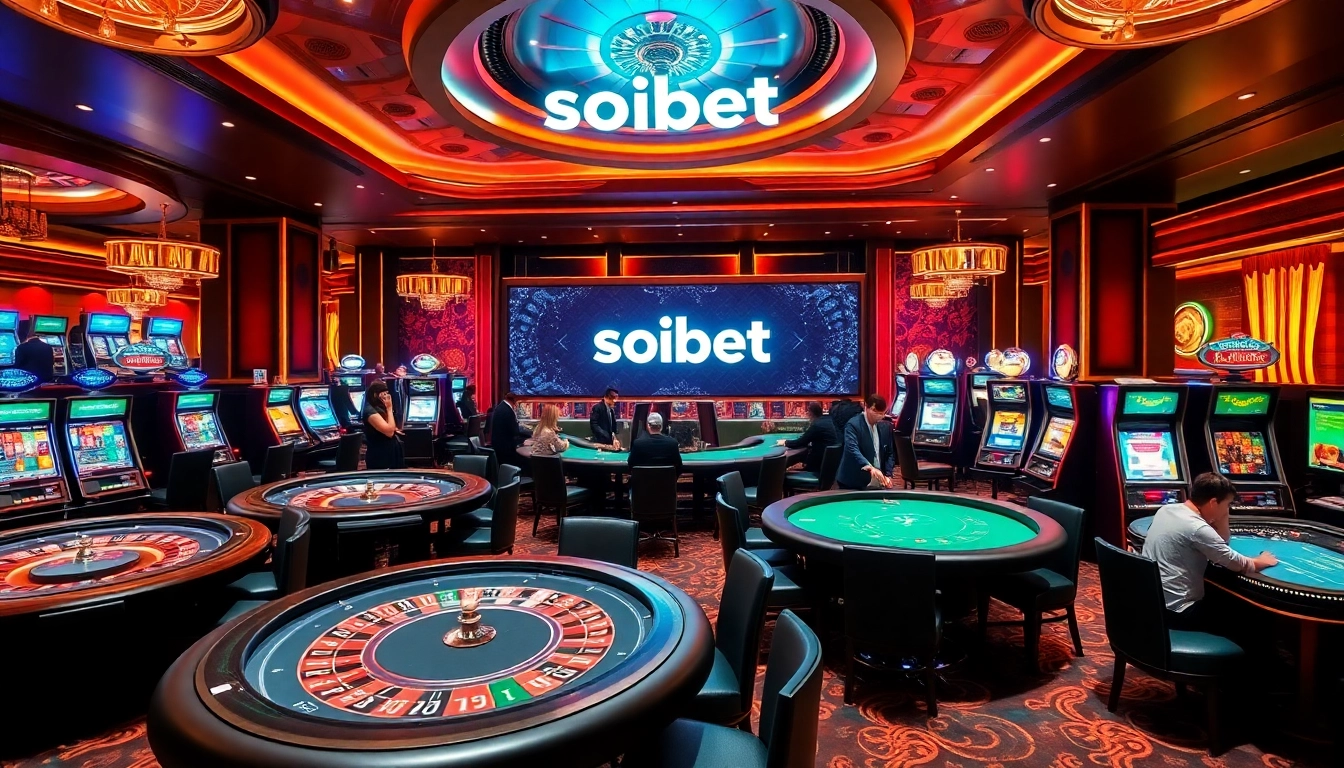 The vibrant casino scene highlights players discovering the latest ทางเข้า soibet ล่าสุด while engaging with high-stakes games.