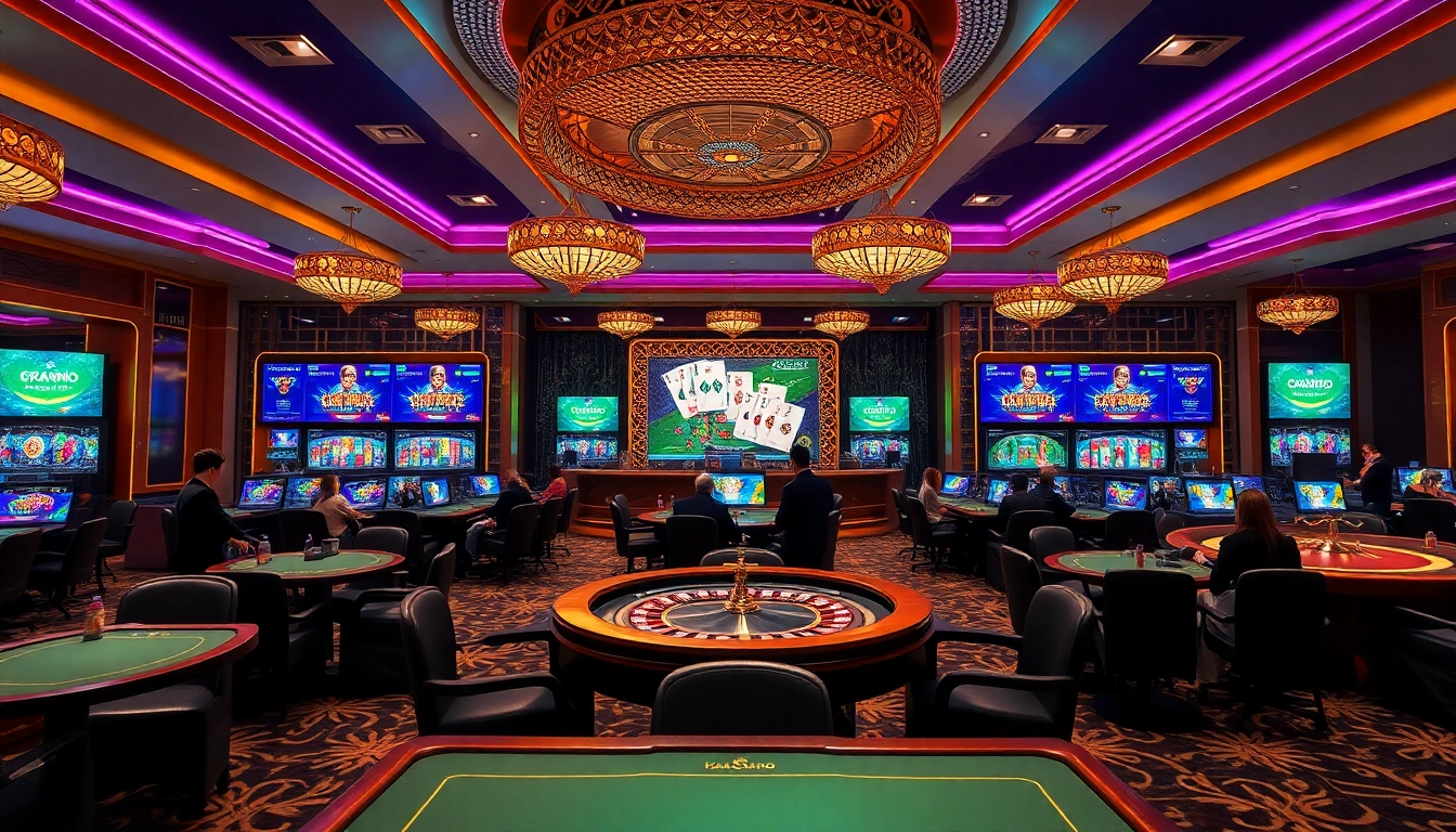 Thrilling gaming experience on TRANG CHỦ XX88 with players enjoying various casino games.