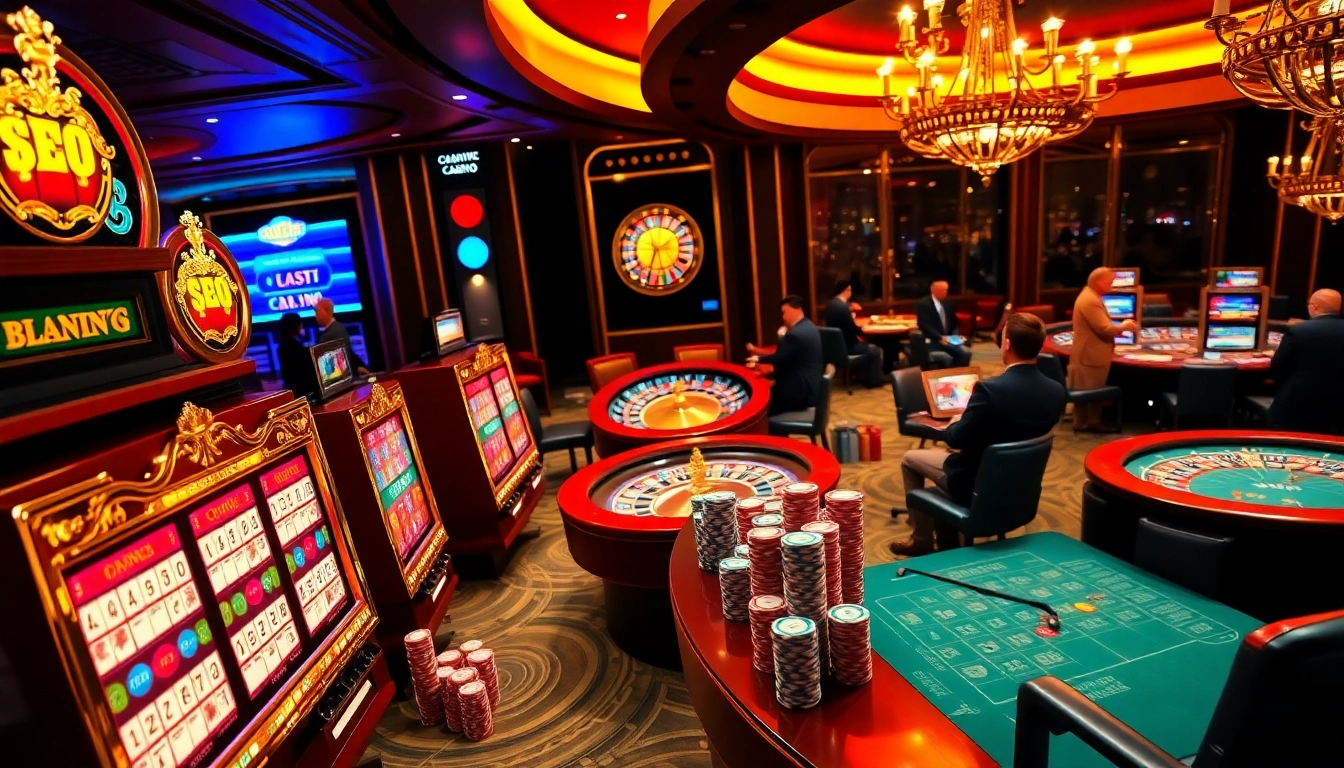 Experience the thrill of Nhà cái uy tín 88vv with vibrant casino tables, exciting slot machines, and engaged players.