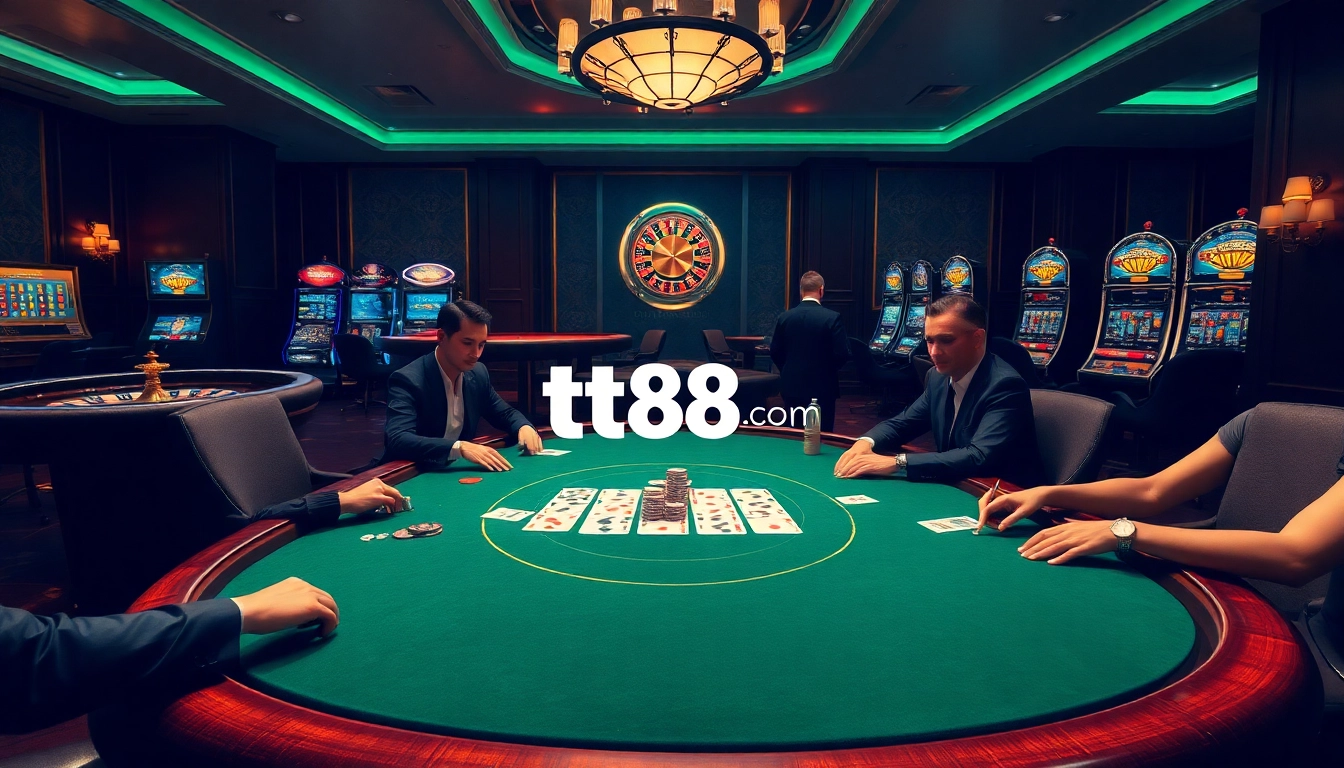 Experience excitement at tt88.com with high-stakes poker games and luxury casino ambiance.