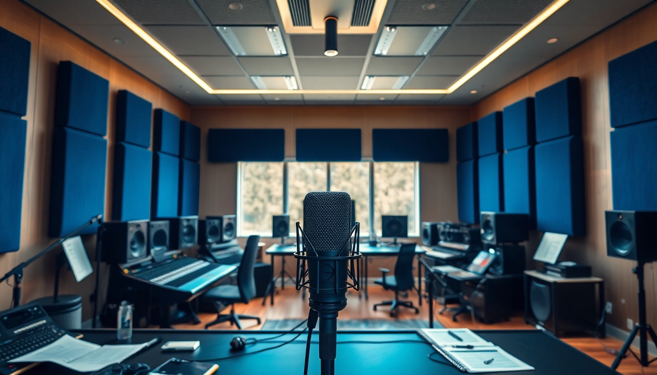 CM88 microphone in a modern music studio with high-end equipment and creative atmosphere.