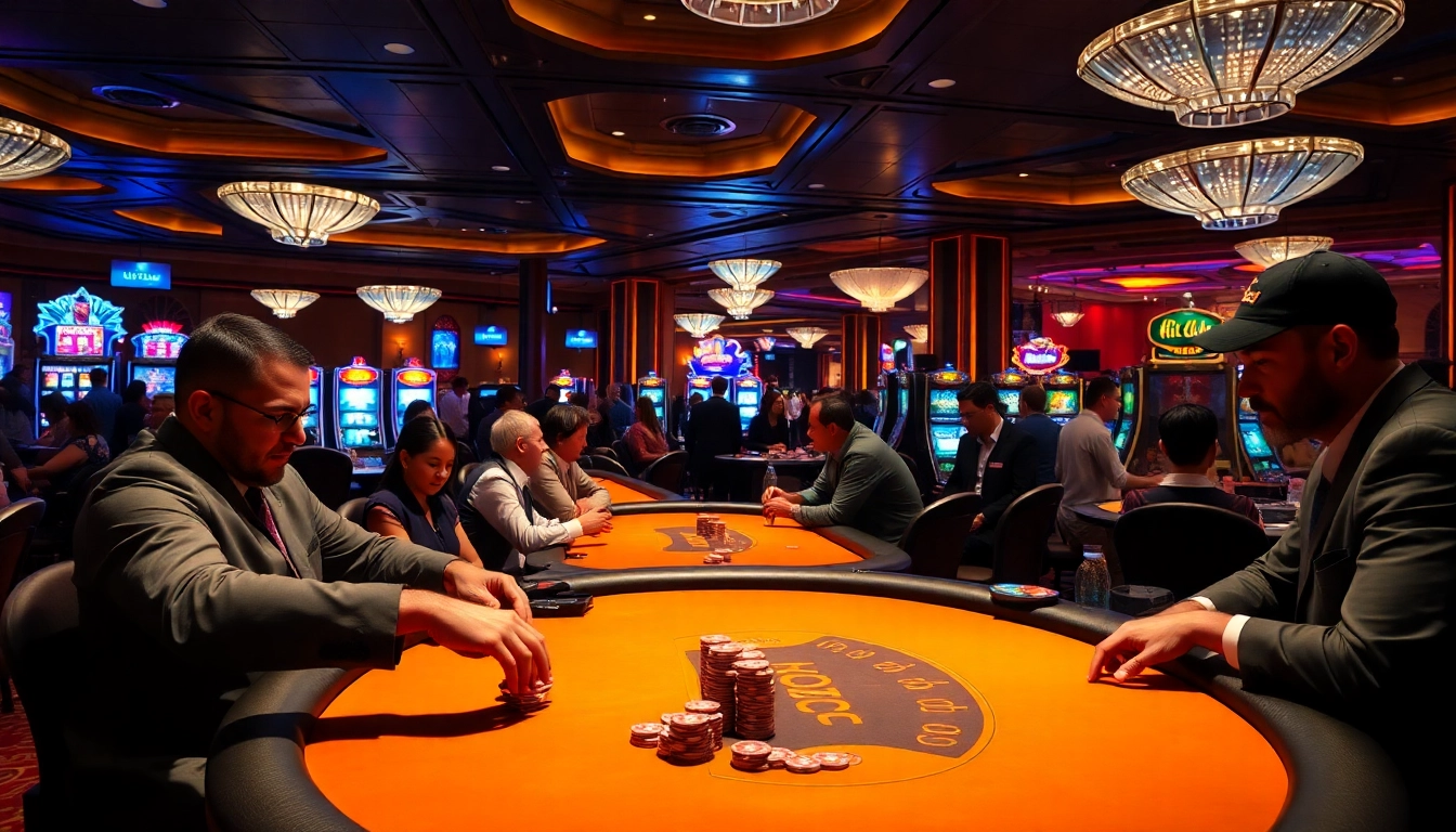 Experience the thrill at the hit club with an exciting poker game and vibrant casino ambiance.