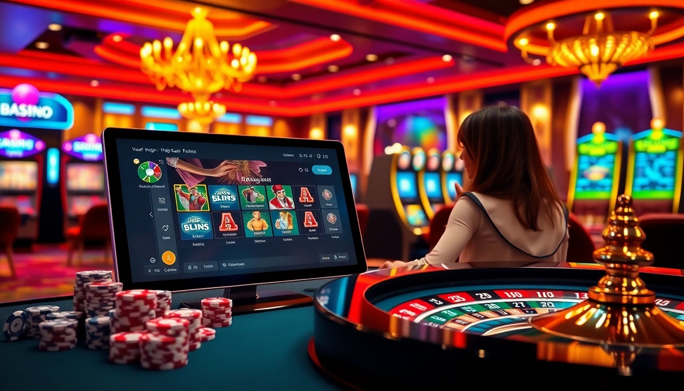 Experience thrilling gaming action at https://ku88.deal/ with vibrant scenes of online casinos.