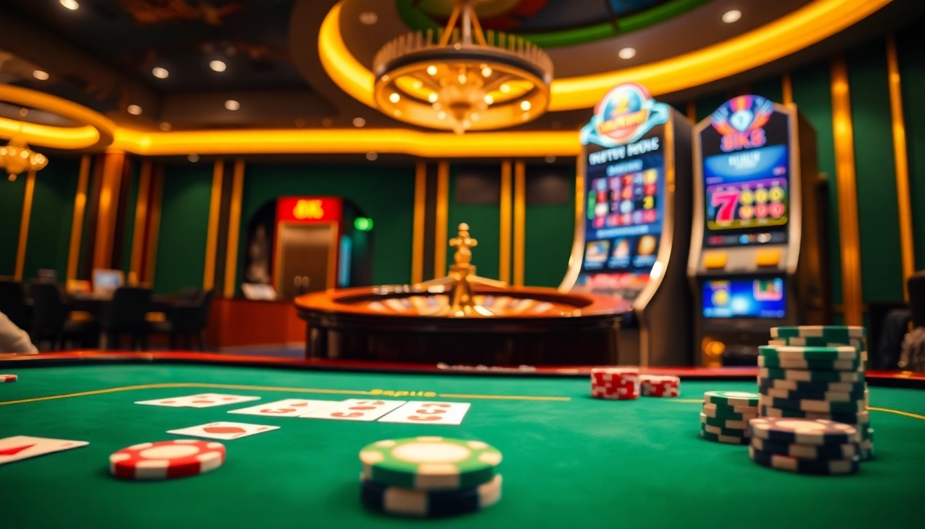 Experience high-stakes gaming at https://8k8.lat/ with vibrant casino scenes and thrilling betting activities.