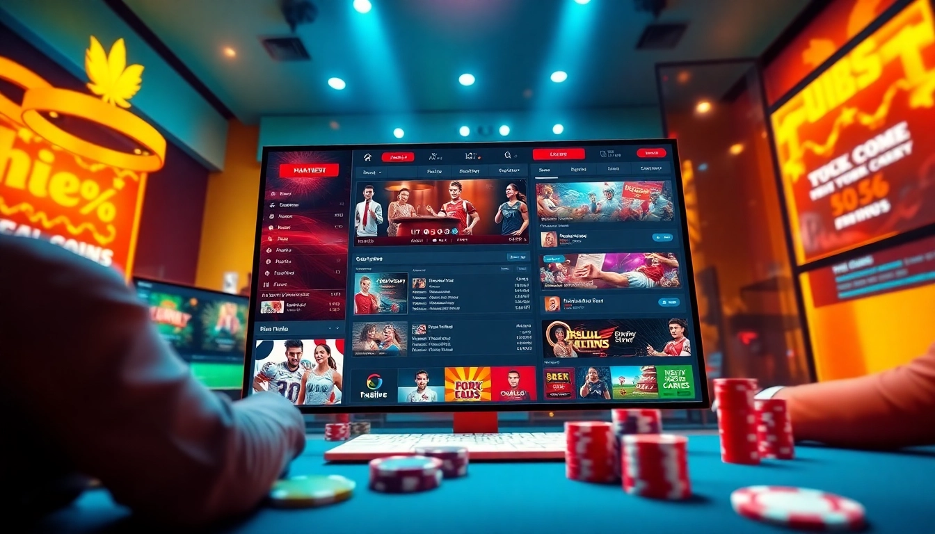 Engaging online gambling experience at https://uu88.za.com/ showcasing casino games, sports betting, and user interaction.