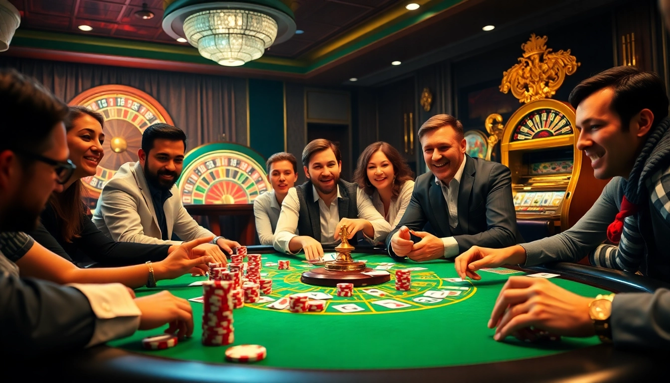 Experience thrilling gameplay at king88 with luxurious casino tables and vibrant gaming action.